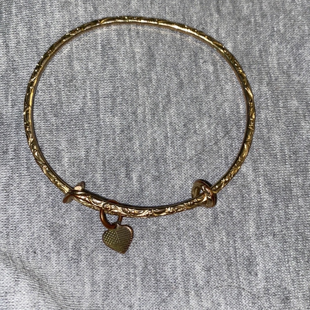 Alex & Ani American flag heart bracelet